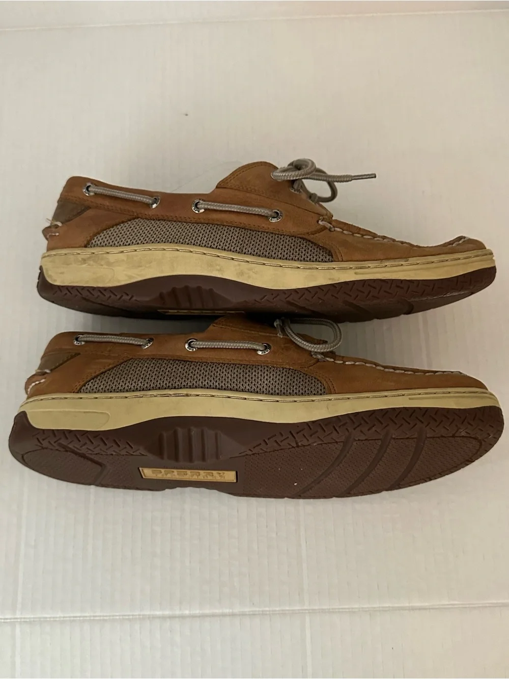 Sperry Top-Sider Billfish 3-Eye Boat Shoes Men’s 11.5 M Dark Tan Leather 0799320